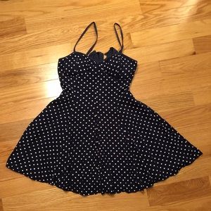 American Eagle A-Line polka dot sun dress
